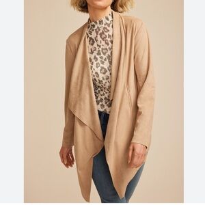 Maurice’s Faux Suede Waterfall Cardigan new medium